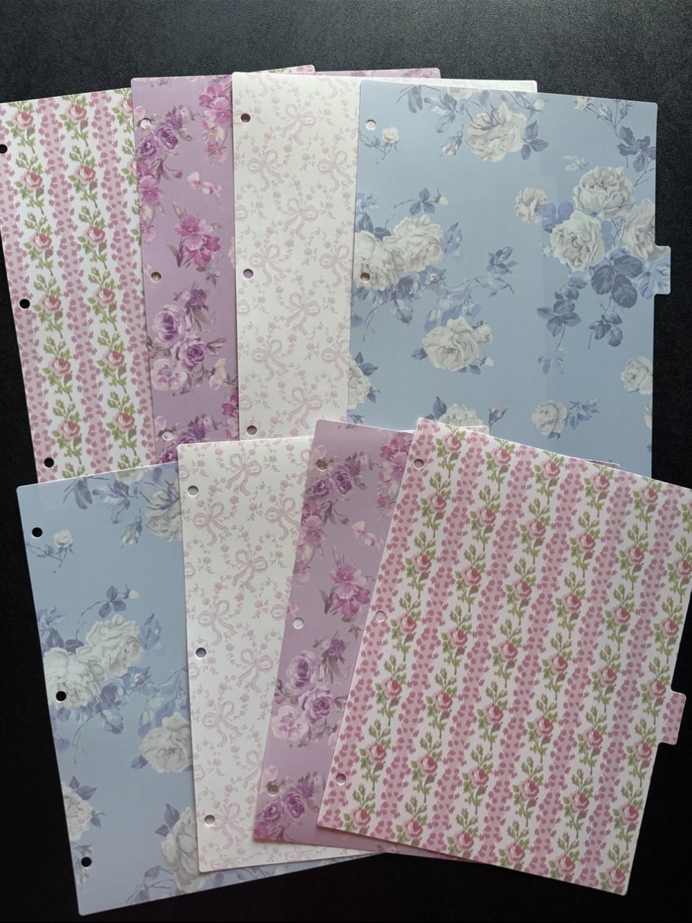 LoveShackFancy Floral Binder Dividers 8 Tabs